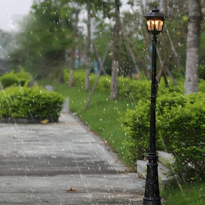Durable Cast Aluminum LED Outdoor Light with High Transmittance Lampshade, Waterproof, Rustproof, Easy Installation for Garden, Lawn, Park, Path