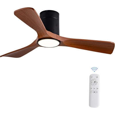 42 in. Hugger Ceiling Fan, Flush Mount Outdoor Ceiling Fan with Light and Remote, Low Profile Ceiling Fan and Light, Reversible Quiet Ceiling Fans