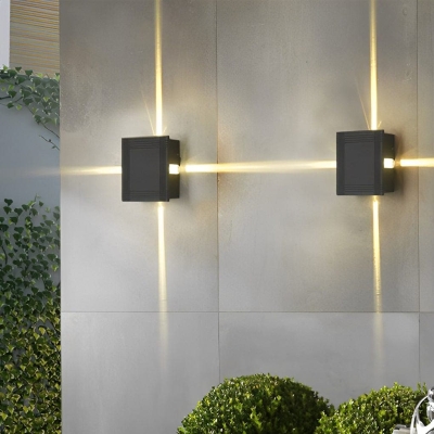 Modern Outdoor Wall Light, Round &amp; Square Shapes, Bright &amp; Comfortable Lighting for Relaxing Atmosphere, Unique Decorative Effects