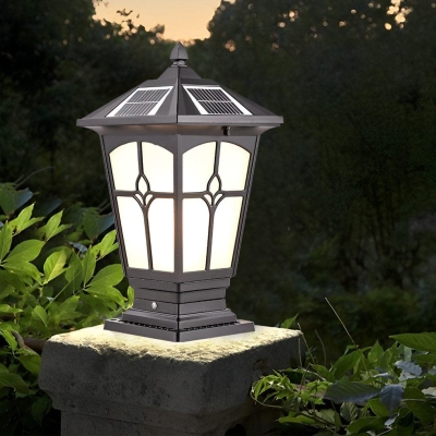 Durable Aluminum and Glass Outdoor Post Lamps with LED Solar Options, Rustproof, Energy-Efficient, and Easy to Install for Fence, Post, or Deck