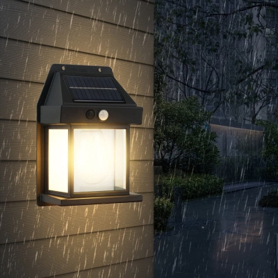 Solar Outdoor Light with Motion Sensor, Dusk to Dawn Solar Wall Sconce, Waterproof Solar Wall Lantern Light Fixtures for Garden Yard Patio Fence