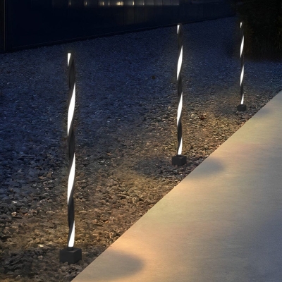 Durable Aluminum Solar Lawn Lamp with LED Light, Waterproof and Rustproof, Easy to Install for Garden, Lawn, and Pathway Illumination