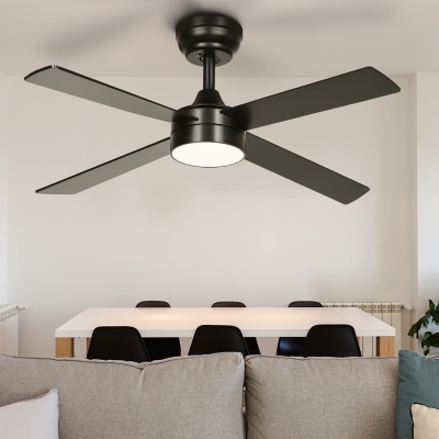 48 in. Black Ceiling Fan with Light and Remote APP Control, Reversible Quiet Ceiling Fans, Modern Smart Ceiling Fan, Compatible with Alexa
