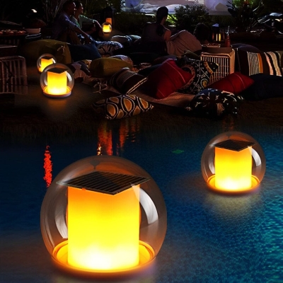 Versatile Outdoor Solar Lights with 3 Modes, White, Yellow, Flame, Auto-Charging, Long Battery Life, Perfect for Pool, Patio, and Garden Decor