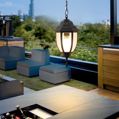 Elegant and Durable Outdoor Chandelier, Die-Cast Aluminum and Glass, Rustproof, Waterproof, Ideal for All Weather Conditions