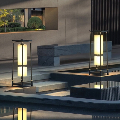 Innovative Asian-Style Outdoor Pathway Light, Stylish Garden Decoration with Gentle Lighting Effects for Courtyards, Patios, and Walkways