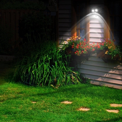 Waterproof Outdoor Wall Light with 360&deg; Adjustable Solar Panel, Versatile Solar-Powered Porch Light for Patio, Garden, Garage, Parking Lot