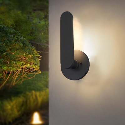 Rustproof Aluminum Outdoor Wall Lamp with Classic Black Finish, Waterproof Sconce for Balcony, Garden, Villa, Corridor, and Fence