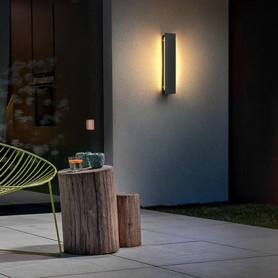 Modern Minimalist Outdoor Wall Sconces, Weatherproof, Versatile Design for Enhanced Patio Lighting and Architecture, Durable and Safe