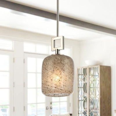 Mini Pendant Light with Glass Shade, Glass Pendant Lighting Hanging Light Fixture for Kitchen Island Dining Room