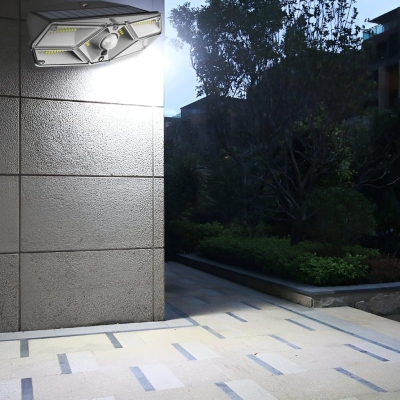 Stylish Solar-Powered Outdoor Wall Light with Motion Sensor, Waterproof for Balcony, Garden, Doorway, and Garage, Easy Installation