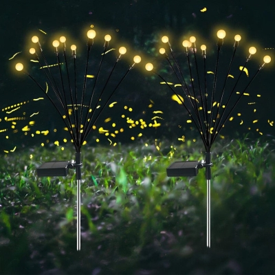Romantic Swaying Solar Garden Lights, Firefly-Inspired, Waterproof, Auto On/Off, 8-15 Hours Illumination, Perfect for Outdoor Decoration &amp; Pathway Lighting