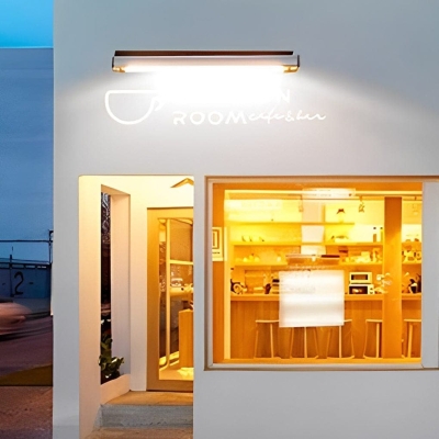 Versatile Solar Wall Lamp for Shops and Streets, Easy Installation, High-Efficiency Charging, Adjustable 90&deg; Lamp Tube, No Wiring Needed
