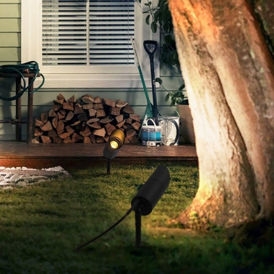 Adjustable Outdoor Spotlight with Rotatable Head, Waterproof Base, and Easy Installation for Versatile Yard and Wall Lighting