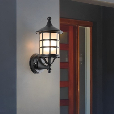 Waterproof Outdoor Wall Light with Adjustable Solar-Powered LED Colors, Metal and Glass Design, Dustproof, Long-Lasting, Elegant Artistic Style