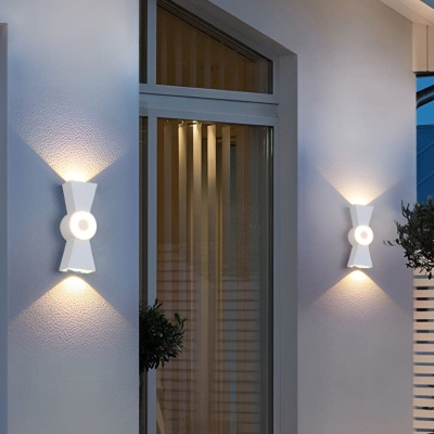 Modern Indoor/Outdoor Wall Light with Unique Up and Down LED Lighting, Durable Aluminum, High Brightness, Energy Efficient, Waterproof for Home and Garden