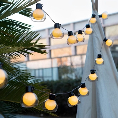 Durable Waterproof Outdoor LED String Lights, 4 Power Modes (Plug-in, Battery, USB, Solar) for Porch, Balcony, Holiday &amp; Party Decorations