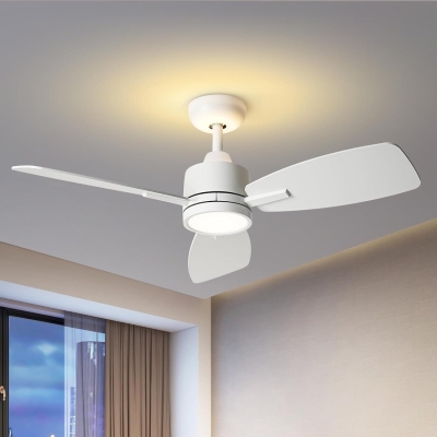 42 in. Quiet Ceiling Fans, White Outdoor Ceiling Fan with Light and Remote, Modern Ceiling Fan for Bedroom, Outdoor Covered Ceiling Fan, Patio Fans
