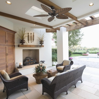 52 in. Indoor Outdoor Ceiling Fans, Bronze Ceiling Fan, Warehouse Ceiling Fans