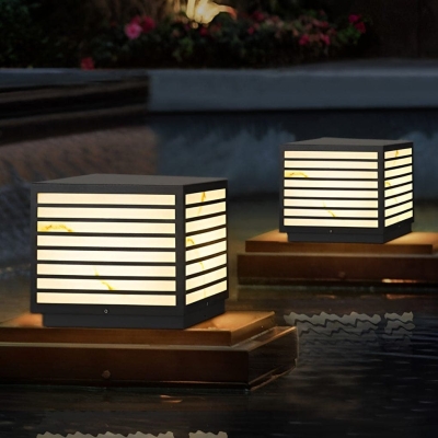 Solar-Powered Fence Post Light for Outdoor Patio, Courtyard, Garden, and Lawn, Automatic Charging and Intelligent Light Control for Safety and Comfort