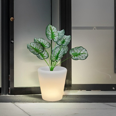 Versatile Luminous Flower Pots with Remote Control, Wired, Rechargeable, and Solar Options for Gardens, Lawns, and Parks, Ideal for Parties and Festivals