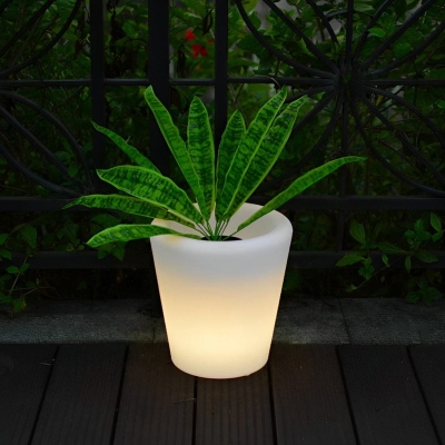 Versatile Luminous Flower Pots with Remote Control, Wired, Rechargeable, and Solar Options for Gardens, Lawns, and Parks, Ideal for Parties and Festivals