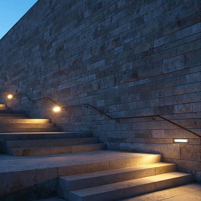 Durable Die-Cast Aluminum LED Step Light with PC Shade for Outdoor Stairs, Hallways, Driveways, and Patios, Weatherproof and Stylish