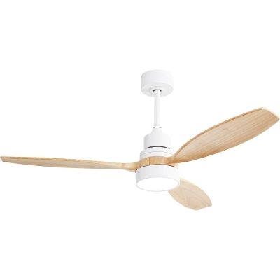 52 in. Ceiling Fan with Light and Remote, Indoor Wood Ceiling Fan for Bedroom Living Room, Outdoor Fan for Patio