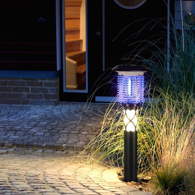 Dual-Function Outdoor Light with Mosquito Control, Stainless Steel Reflective Base, Safe Mesh Cover, Auto Shut-Off for Rainy Days