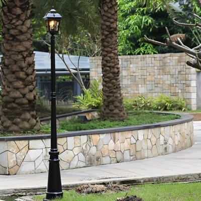 Durable Cast Aluminum LED Outdoor Light with High Transmittance Lampshade, Waterproof, Rustproof, Easy Installation for Garden, Lawn, Park, Path
