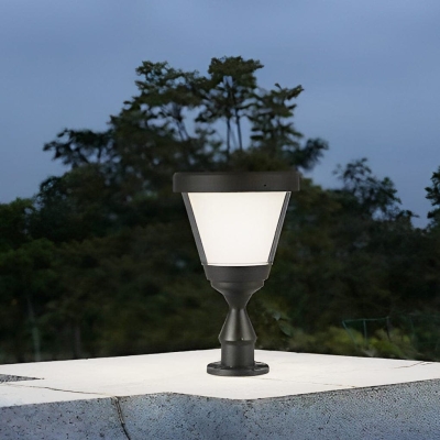 High-Efficiency Solar Post Light with 20% Conversion Rate, Anti-Overcharge Design, Rust-Proof Aluminum, and Durable PC Lampshade for Outdoor Use