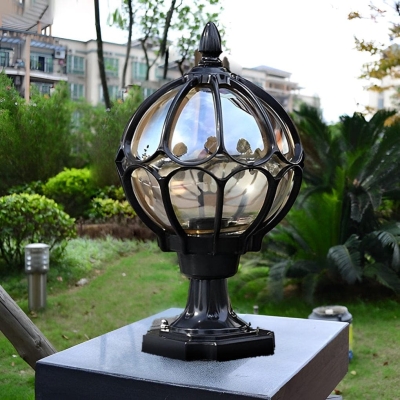 European-Style Outdoor Pillar Light, Durable Die-Cast Aluminum, Waterproof &amp; Rustproof, Ideal for Yard, Patio, Garden, Walkway Decoration &amp; Lighting