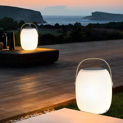 Elegant and Practical Solar Outdoor Table Lamp with Remote Control, USB Charging, and Portable Handle for Easy Hanging and Moving