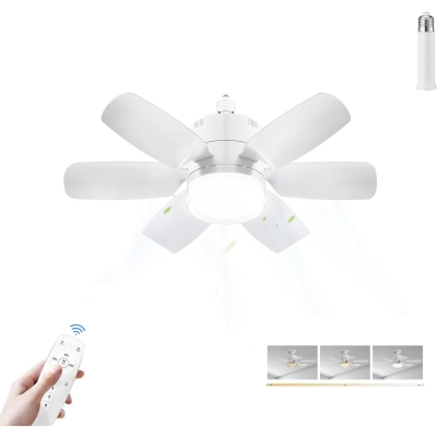 20 in. Screw In Ceiling Fan Light, Socket Fan Light, Small Ceiling Fan with Lights and Remote, Mini Ceiling Fan for Bedroom Kitchen and Small Room
