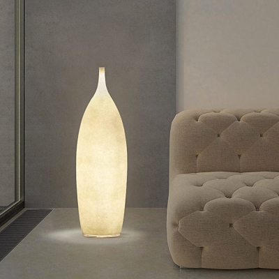 Modern Resin Tank Out Floor Lamp, Elegant Vase Design, LED Lighting, 4 Colors for Indoor &amp; Outdoor Ambiance
