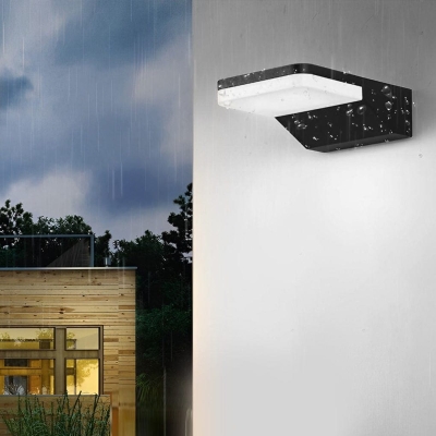 Durable Rustproof Aluminum Outdoor Wall Light Fixture with Waterproof Design and High Light Transmittance Lampshade for Porch, Yard, and Patio