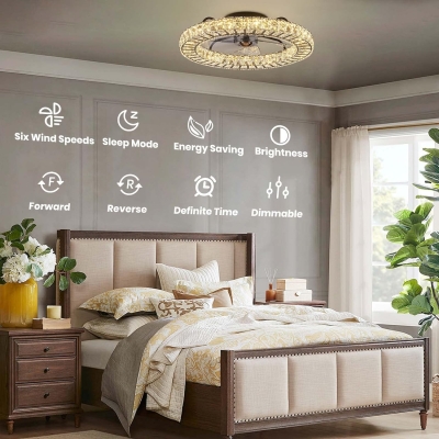 20 in. Black Remote Control Ceiling Fan and Light, Dimmable Semi Flush Mount Low Profile Ceiling Fan, Smart Invisible Reversible Modern Ceiling Fan