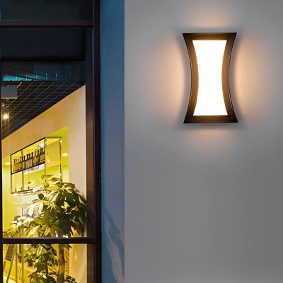 Durable Waterproof Outdoor Wall Sconce, Aluminum &amp; PC Lampshade, Rustproof, Ideal for Various Scenes, Low Maintenance, High Reliability