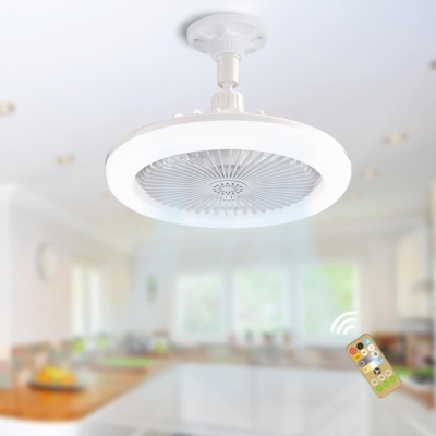 Outdoor Fans with Lights and Remote Control, Small Enclosed Dimming Ceiling Fan, Wireless Low Profile Ceiling Fan for Indoor Outdoor Use