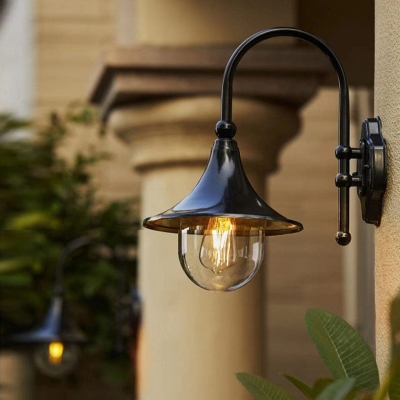 Elegant and Durable Aluminum Porch Light with High Transmittance Acrylic Shade for Indoor/Outdoor Use, Waterproof, Rust-Proof, Retro Design