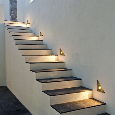 Recessed Step Light with Double Layer Waterproof Technology, Durable Aluminum and Tempered Glass, Bright Avant-Garde Style for Stairs and Outdoor Spaces