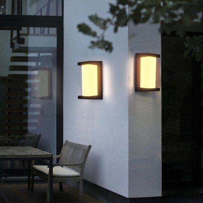 Modern Rectangular Outdoor Wall Lights, Weatherproof, Durable, and Easy to Clean, Enhance Your Home's Nighttime Beauty with Bright, Uniform Lighting