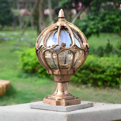 European-Style Outdoor Pillar Light, Durable Die-Cast Aluminum, Waterproof &amp; Rustproof, Ideal for Yard, Patio, Garden, Walkway Decoration &amp; Lighting