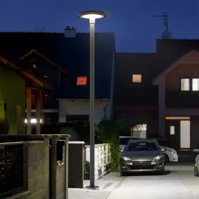 High-Efficiency Solar Garden Lights with Dual Motion Sensors and 360&deg; Coverage, Elegant Aluminum Design for Paths, Gardens, and Courtyards