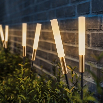 Solar-Powered Reed Shaped Garden Light, Energy Efficient LED Outdoor Lamp with Metal and Acrylic Design for Lawn and Courtyard Decoration