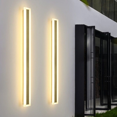 Modern Minimalist Waterproof Outdoor Wall Lamp with Insect-Proof and Rust-Proof Design, Uniform Light Transmission, and Warm Atmosphere Creation