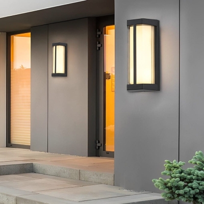 Durable Aluminum Exterior Wall Light with Double Layer Acrylic Shade, Waterproof Design for Modern and Classic Outdoor Spaces