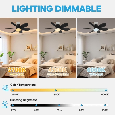 Socket Fan Light with Remote, Black Dimmable Screw In Ceiling Fan for Laundry Kitchen Balcony Tools Store Room Bedroom, Bathroom Ceiling Fan with Light