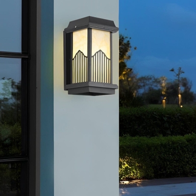 Durable Solar-Powered Outdoor Wall Lamp with Remote Control, Weatherproof Aluminum Design, Available in Three Sizes for Versatile Lighting