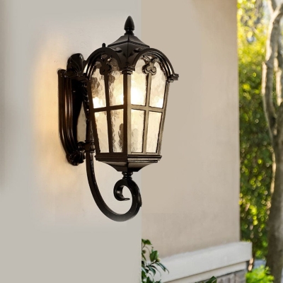 Elegant Tempered Glass Wall Lamp with Die-Cast Aluminum Frame and Stainless Steel Mounting Plate, Bright, Durable, and Waterproof